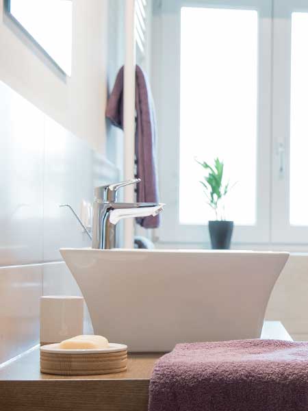 2 Großräumige Badezimmer finden Sie in unserem Landhaus